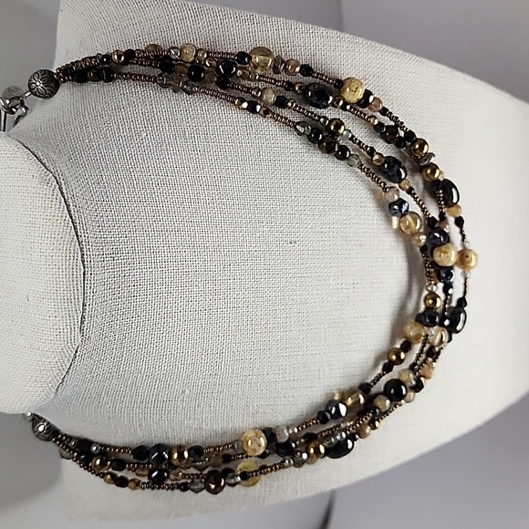 Mei Fa Four Strand Beaded Necklace - Picture 10 of 10